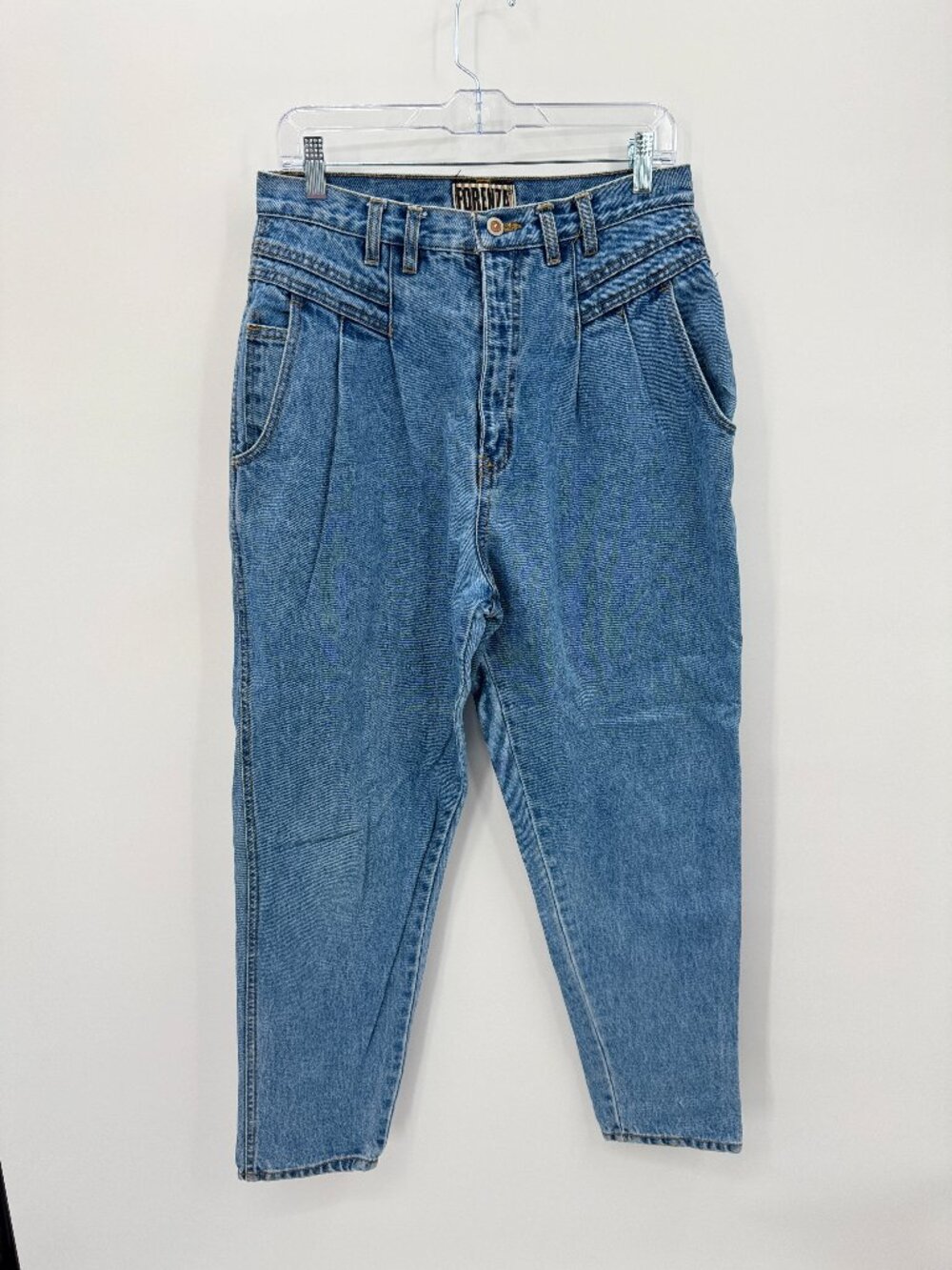Vintage Forenza Mom Jeans Size 14 Western Yoke Pleated Tapered 80s 90s Taiwan
